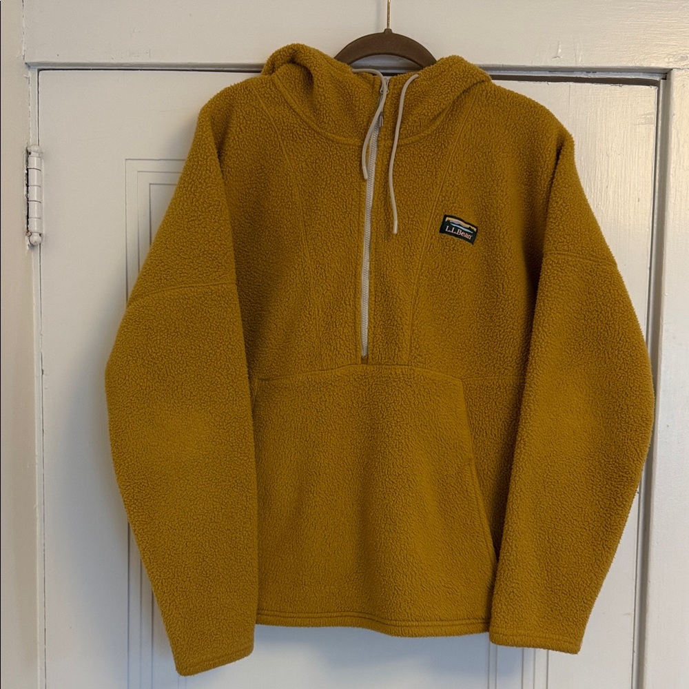 LL Bean Women's Katahdin Fleece Half-Zip Hoodie Medium